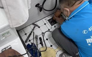 廣州高檔小區(qū)多個(gè)衛(wèi)生間漏水三天完工